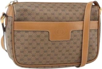 Gucci Pre-owned Plastic Cross Body Bag - Dames - Vintage Schoudertas - Beige - ONE Size - Vintage