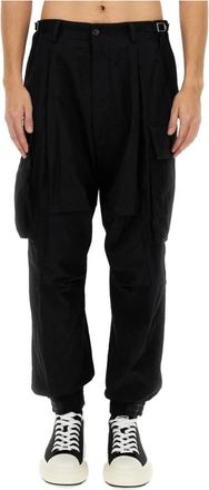 Dsquared2 Wide Broeken - Heren - Straight fit broeken - Zwart - L - Katoen - Broeken