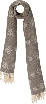 Liu Jo Accessoires, Dames, Grijs, ONE Size, Logo Sjaal