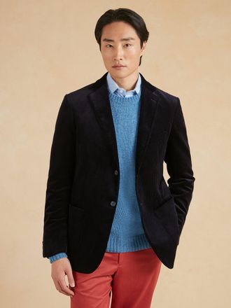 Oliver Brown Unstructured Corduroy Jacket Cotton - Navy