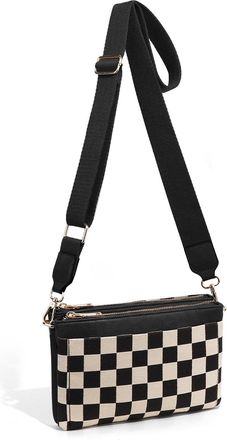 Generic Crossbody Bags Vintage Small Cross Body Purse Nylon Multi-pocket Clutch Purse Messenger Bag Adjustable Shoulder Strap Lightweight for Women Work Shopp