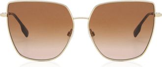 Burberry BE3143 ALEXIS 110913 Womens Sunglasses Gold Size 61