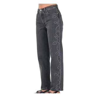 Levi's Dames, Jeans, Zwart, Maat: W32 Katoen