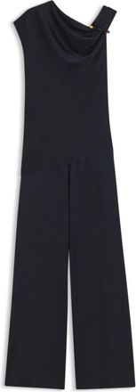 BOSS Straight-leg jumpsuit with pin and gathered detail