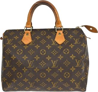 Louis Vuitton Speedy Monogram Canvas Brown Canvas Handbag (Pre-Owned)