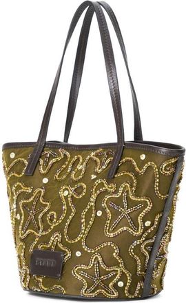 Staud Caro Leather Bucket Bag in Starfish at Nordstrom