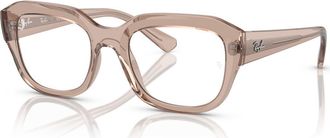 Ray-Ban 52mm Square optical glasses in Brown at Nordstrom