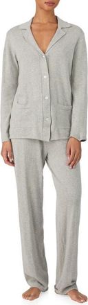 Lauren Ralph Lauren Cotton & Cashmere Pajamas in Grey Heather at Nordstrom, Size X-Large