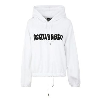 Dsquared2 Hoodies, female, White, Size: S Felpa