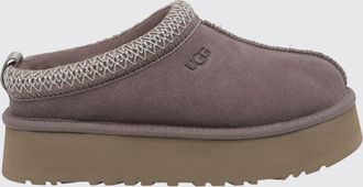 UGG Mules Tazz II in pelle scamosciata con suola platform e cuciture a contrasto