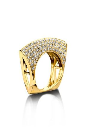 DRIES CRIEL Lotus Diamond Ring in Yellow Gold at Nordstrom, Size 6