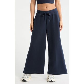 Zella Ottoman Wide Leg Ankle Pants in Navy Sapphire at Nordstrom, Size X-Large