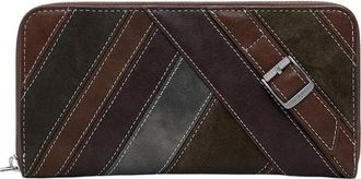 Desigual Bruine Dames Portemonnee Fibonacci Fiona - Dames - Portefeuilles - Veelkleurig - ONE Size - Accessoires