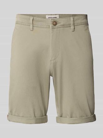 Jack & Jones Jack & Jones Regular Fit Shorts mit Eingrifftaschen Modell BOWIE in Oliv, Gr&ouml;&szlig;e XXL