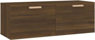 vidaXL Vidaxl - Armario pared madera contrachapada marrón roble 100x36,5x35 cm