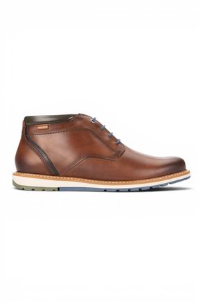 Pikolinos Pikolinos Mens Brown Leather Lace-Up Ankle Smart Boots - Berna