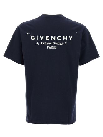 Givenchy Crewneck Cotton T-shirt - Navy