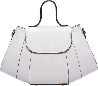 Luisa Vannini Wit Rundleer Tas