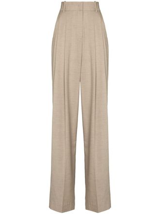 Frankie Shop Gelso high-rise tailored trousers - Neutrals