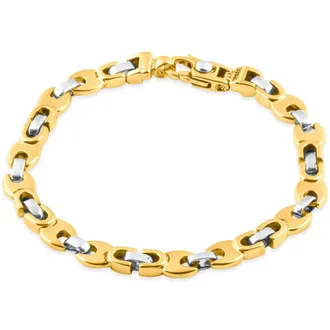 Pompeii3 Mens Link 14k Gold (17gram) or Platinum (27gram) 3.5mm Bracelet 8