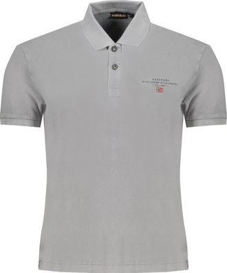 Napapijri Grijze Polo Shirt Mannen - Heren - Polos - Grijs - M - Tops