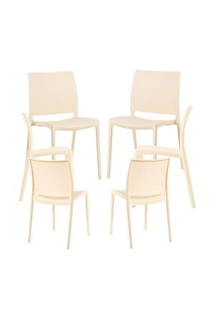 Regalos Miguel Packs Sillas Jard&iacute;n - Pack 6 Sillas Dalen - Beige