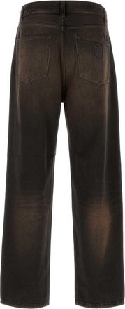 Carhartt Work in Progress Mens Brown Denim Aaron Pant Black Exterior: Cotton Pantaloni Trousers