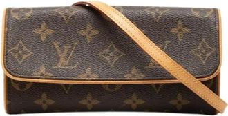 Louis Vuitton Pre-owned Cross Body Bags, female, Brown, Size: ONE SIZE Pre-owned Pochette Twin PM