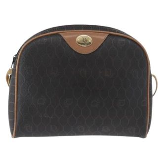 Dior Pre-owned Cross Body Bags, female, Brown, Size: ONE SIZE Pre-owned Vintage honeycomb shoulder bag