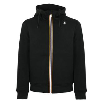 K-Way K-Way, Zip-throughs, male, Black, Size: S Matte Polyester Zip-through Sweatshirt