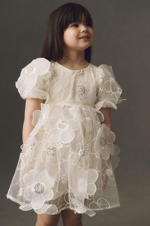 Bardot Jamie Flower Heart Mini Flower Girl Dress