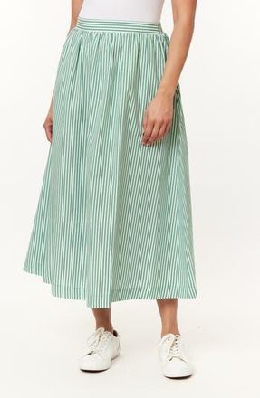 C&C California Adeline Stripe Maxi Skirt in Pine Green Stripe at Nordstrom Rack, Size X-Large