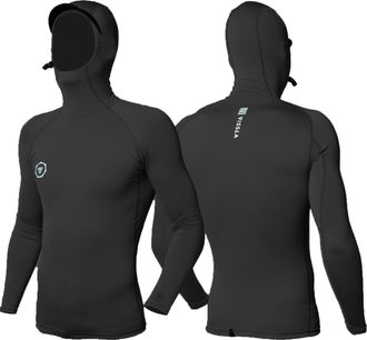 Vissla Mens Warm Seas Long-Sleeve Hooded Rashguard Black XL