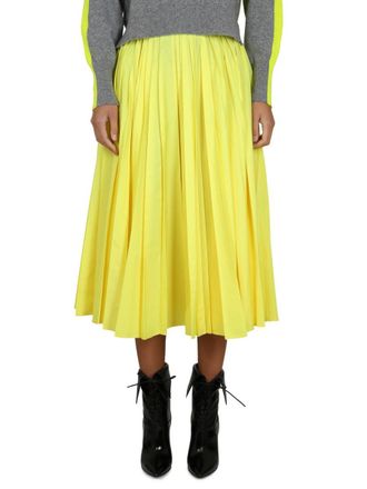 Philosophy di Lorenzo Serafini Taffeta Skirt - Yellow