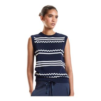Cynthia Rowley Tops, Dames, Blauw, XS, Ziggy Knit Tank