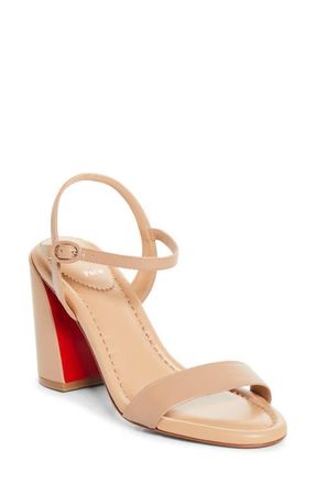 Christian Louboutin Miss Jane Sandal in Blush/Blush at Nordstrom, Size 11.5Us