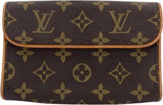 Louis Vuitton Brown Cotton Florentine (Authentic Pre-Loved)