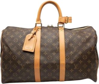 Louis Vuitton Pre-owned Weekend Bags, female, Brown, Size: ONE SIZE Pre-owned Keepall 45
