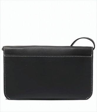J.W.Anderson Rectangular Black Crossbody Bag With Gold Chain Detail