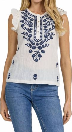 Dear John Denim Nicola Tank Top In Egret