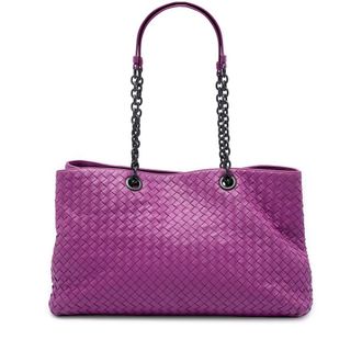 Bottega Veneta Pre-owned Bottega Veneta Large Nappa Intrecciato Double Chain Tote Ladies YPDG0B7YADFRXJV7