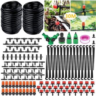 OEM Sistema De Riego Para Jard&iacute;n, Kit De Riego Por Microgoteo De 149 Piezas, Riego Autom&aacute;tico, Manguera De Goteo De 30 M 4/7