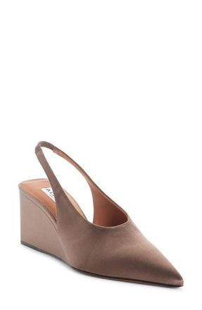 Alaia Cube Slingback Wedge Pump in Chataigne at Nordstrom, Size 10Us