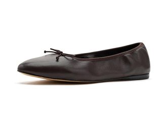 Marc Fisher Amellie Womens Flat Shoes Dark Brown Leather : 6.5 M