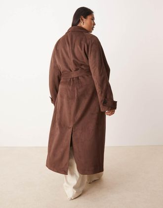 Harris Wharf London Trench-coat marron à double boutonnage