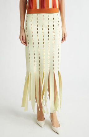 Zankov Jesse Openwork Car Wash Hem Skirt in Sorbet at Nordstrom, Size Medium