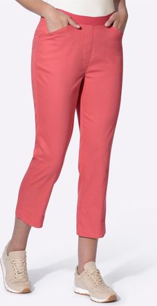 Heine Caprihose HEINE, Damen, Gr. 34, Normalgr&ouml;ssen, koralle, 72% Baumwolle, 25% Polyester, 3% Elasthan, unifarben, Hosen Caprihose