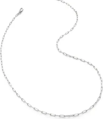 Monica Vinader Collana a catena in oro bianco 14kt - Argento