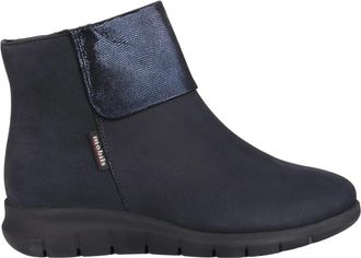 Mephisto Ergonomische Warmlined Wide Fit Boot - Dames - Enkellaarsjes - Blauw - 35 1/2 EU - Leer - Schoenen