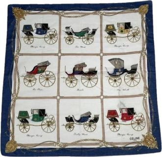 Celine Pre-owned Scarves, female, Multicolor, Size: ONE SIZE Pre-owned Silk Scarf